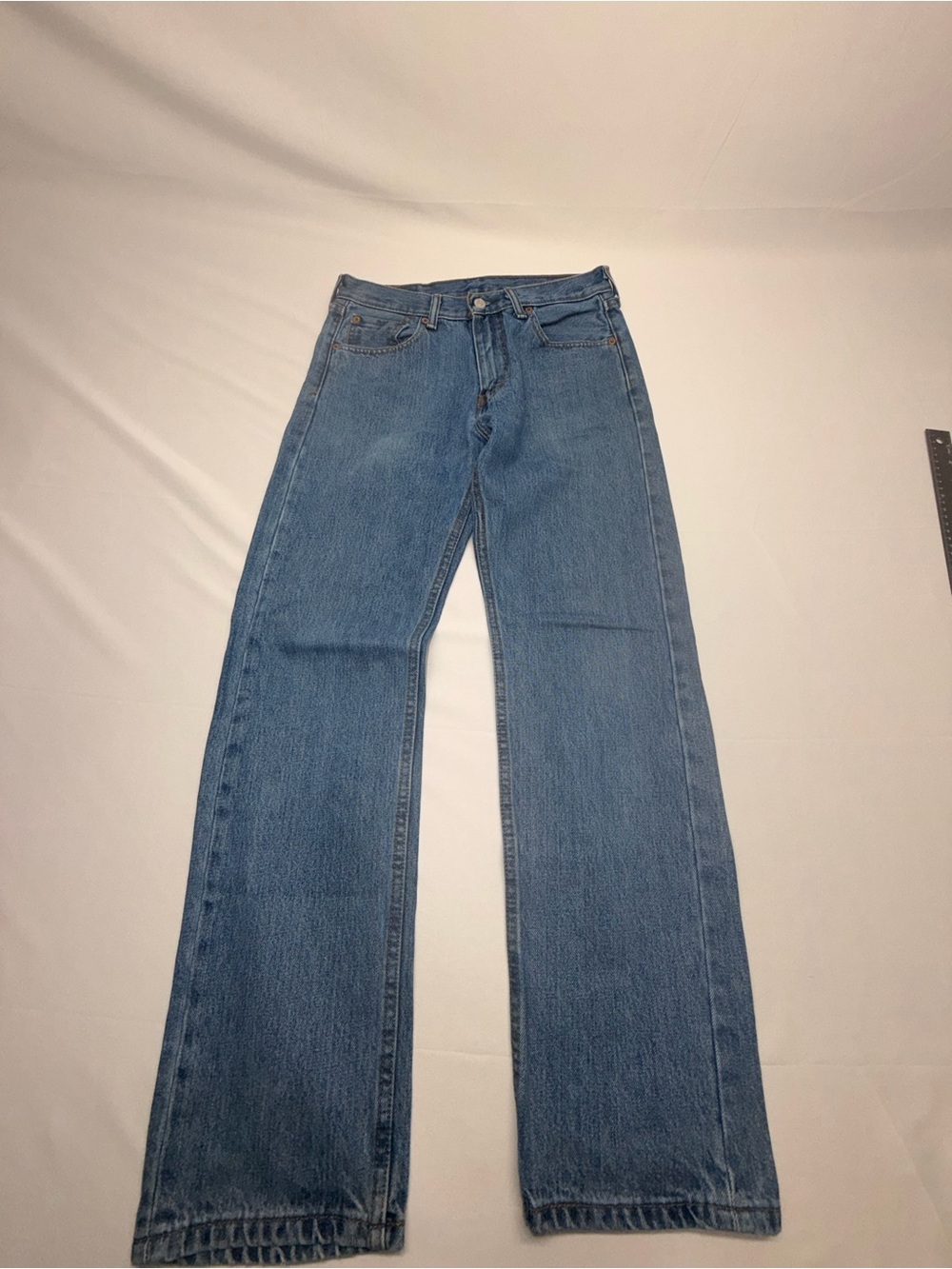 Levi’s 505 Regular Fit Straight Leg Jeans Men’s 30x32 Blue Denim Red Tab